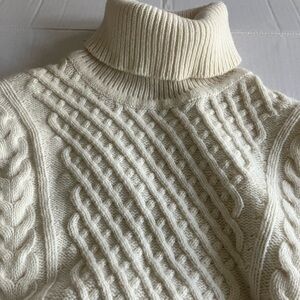Brooks Brothers Ivory Turtleneck